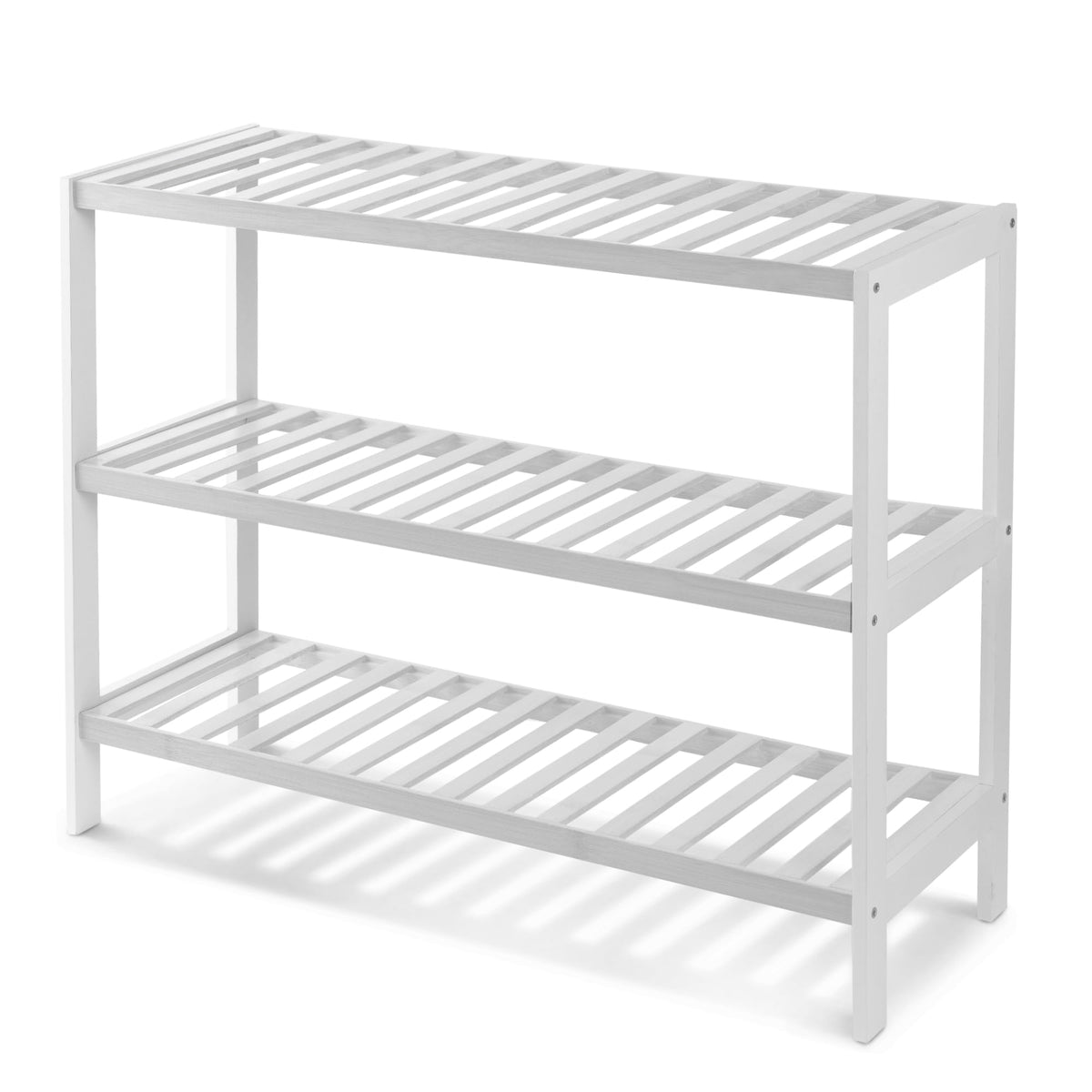 3-Tier Bamboo Shoe Rack – Wooden Shoe Storage Organiser
