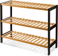3-Tier Bamboo Shoe Rack – Wooden Shoe Storage Organiser