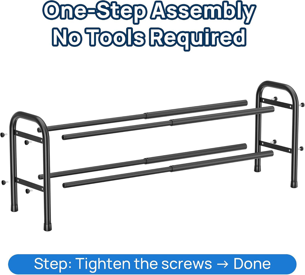 Expandable 3-Tier Shoe Rack – Adjustable Shoe Storage Organiser
