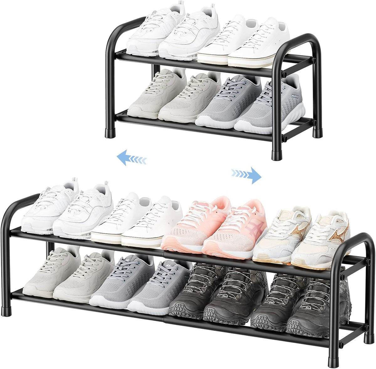 Expandable 3-Tier Shoe Rack – Adjustable Shoe Storage Organiser