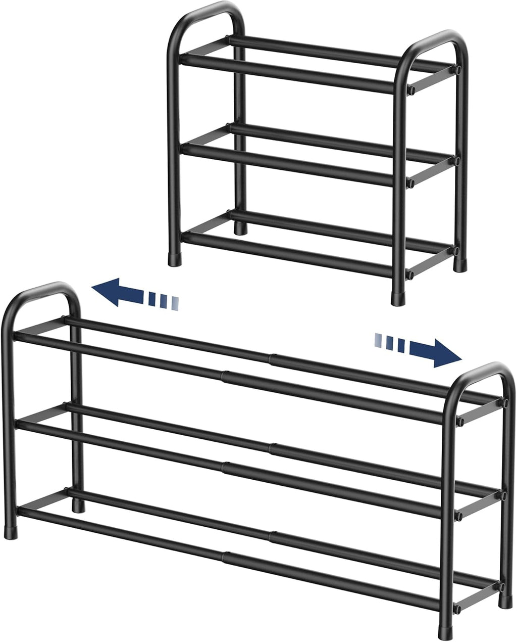 Expandable 3-Tier Shoe Rack – Adjustable Shoe Storage Organiser