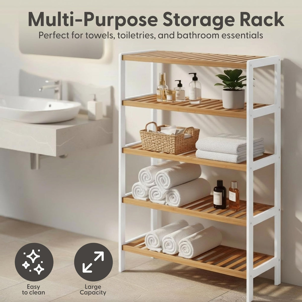 3-Tier Bamboo Shoe Rack – Wooden Shoe Storage Organiser