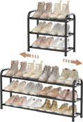 Expandable 3-Tier Shoe Rack – Adjustable Shoe Storage Organiser