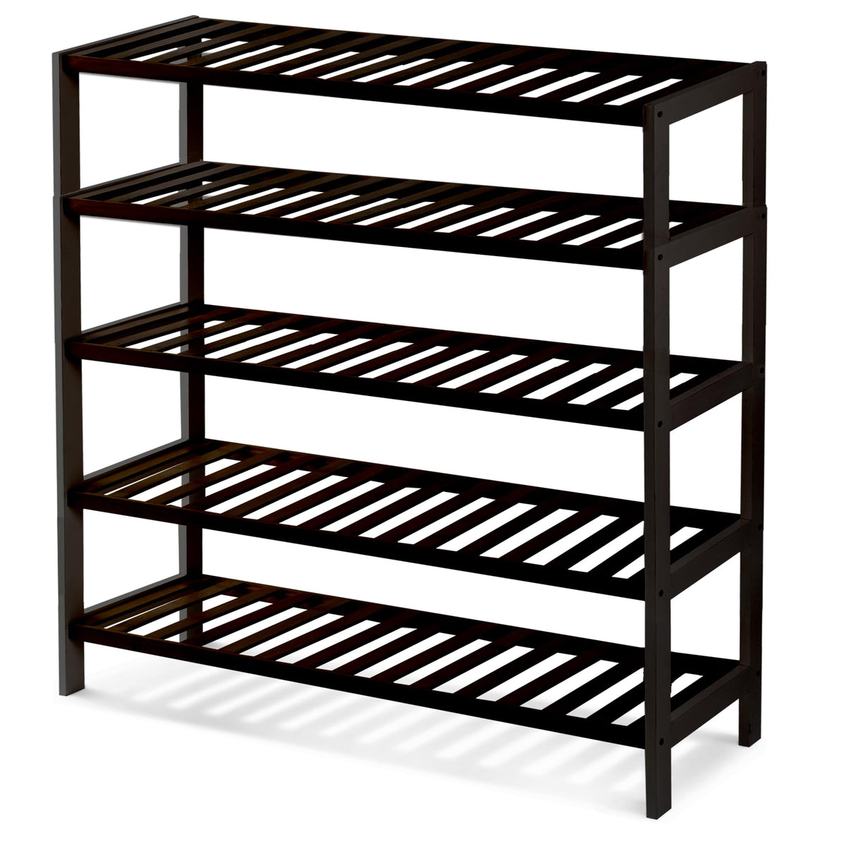 3-Tier Bamboo Shoe Rack – Wooden Shoe Storage Organiser