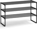 3-Tier Metal Shoe Rack – Multi-Level Shoe Storage Organiser
