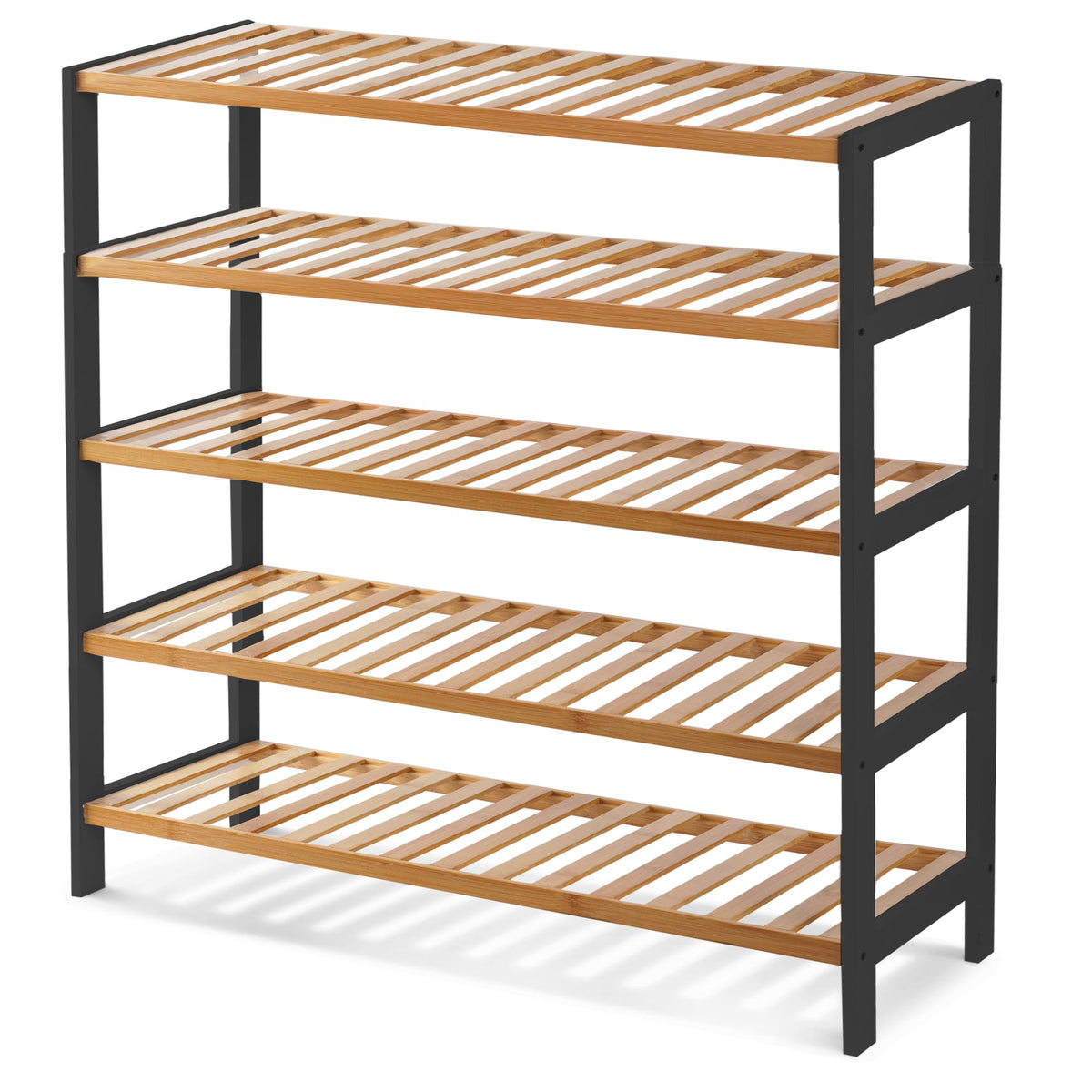 3-Tier Bamboo Shoe Rack – Wooden Shoe Storage Organiser