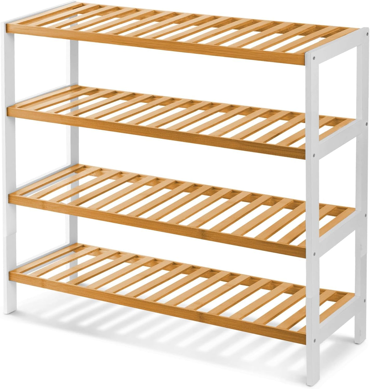 3-Tier Bamboo Shoe Rack – Wooden Shoe Storage Organiser