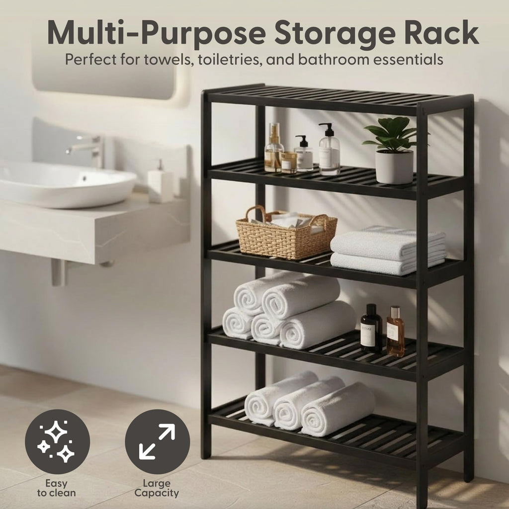 3-Tier Bamboo Shoe Rack – Wooden Shoe Storage Organiser