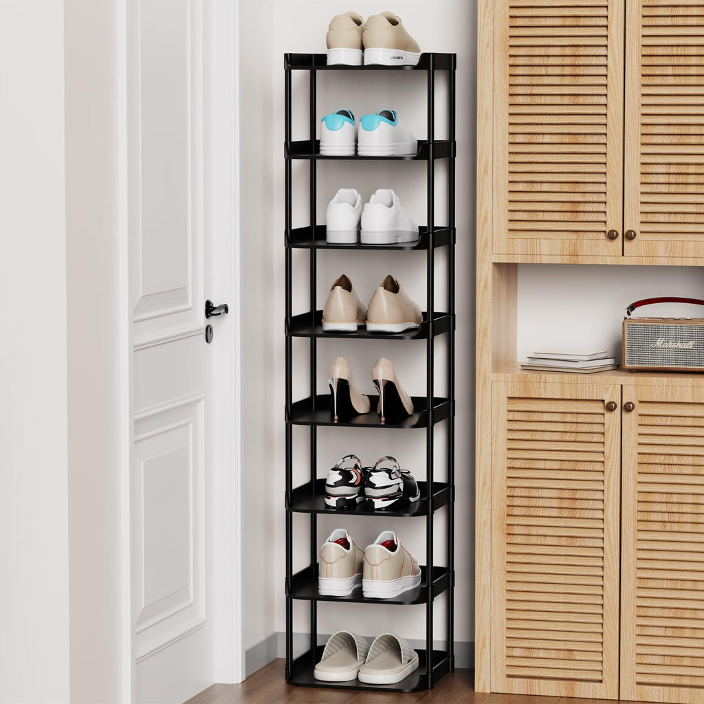 4-Tier Double Row Shoe Rack – Space Saving Shoe Storage Stand