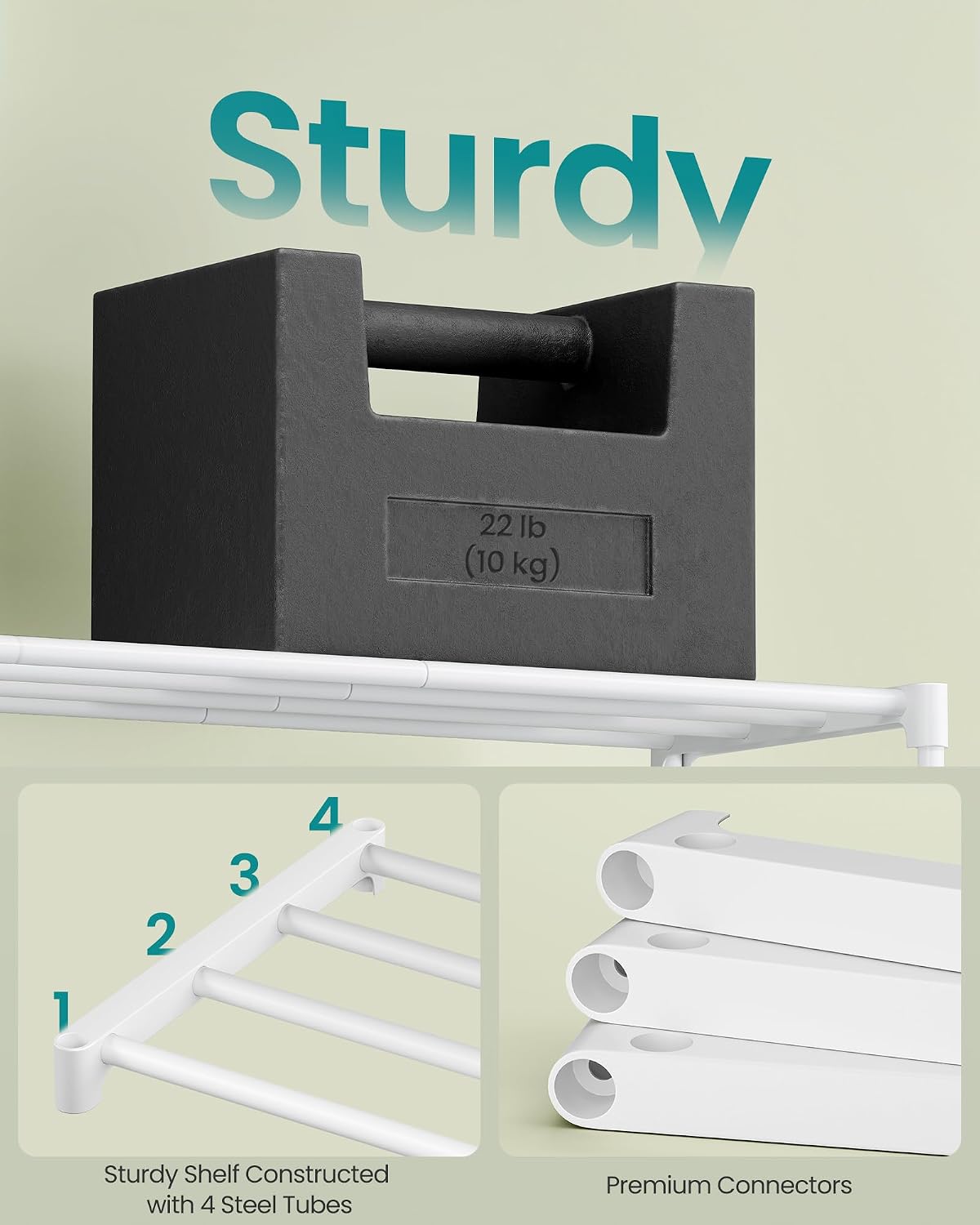 3-Tier Metal Shoe Rack – Multi-Level Shoe Storage Organiser