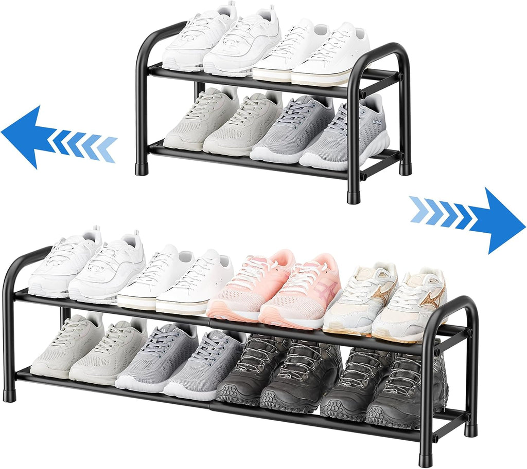 Expandable 3-Tier Shoe Rack – Adjustable Shoe Storage Organiser