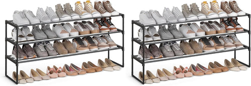 3-Tier Metal Shoe Rack – Multi-Level Shoe Storage Organiser