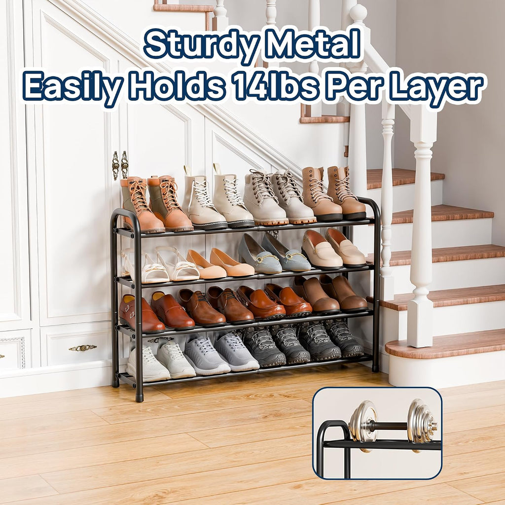 Expandable 3-Tier Shoe Rack – Adjustable Shoe Storage Organiser