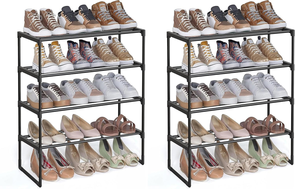 3-Tier Metal Shoe Rack – Multi-Level Shoe Storage Organiser