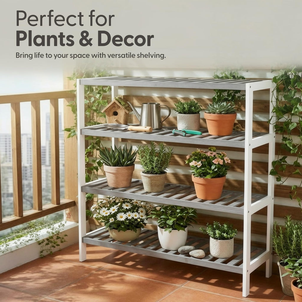 3-Tier Bamboo Shoe Rack – Wooden Shoe Storage Organiser