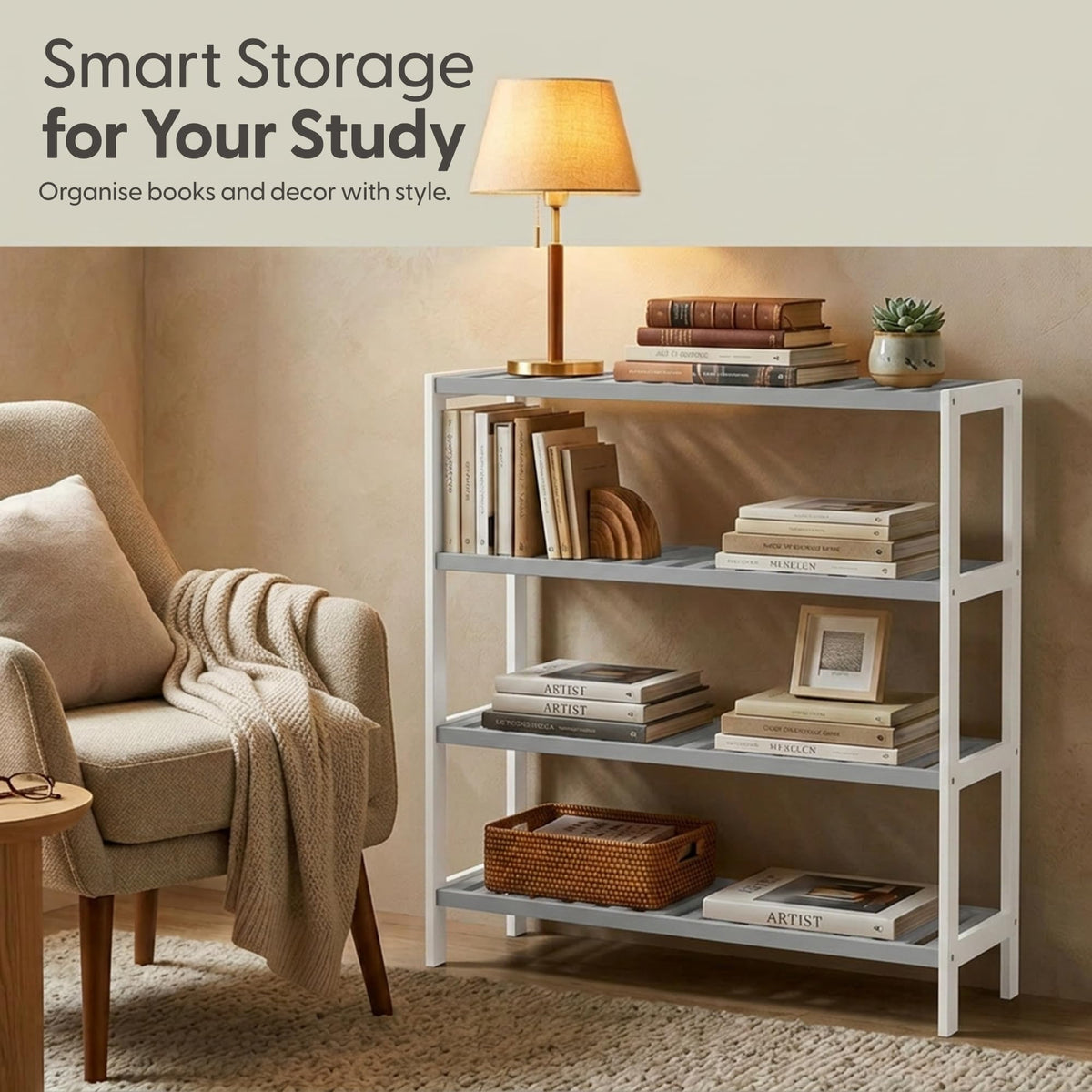 3-Tier Bamboo Shoe Rack – Wooden Shoe Storage Organiser