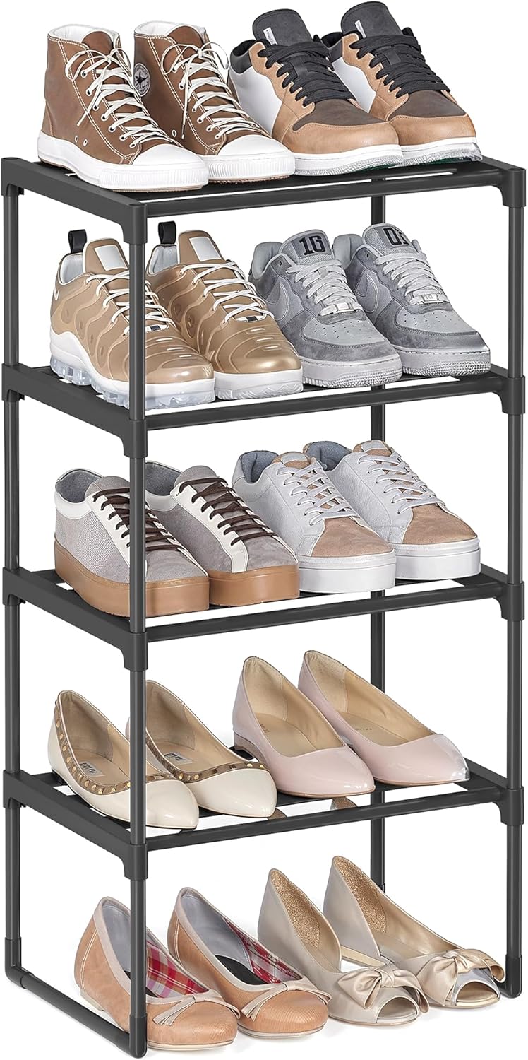 3-Tier Metal Shoe Rack – Multi-Level Shoe Storage Organiser