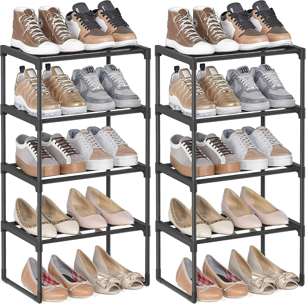 3-Tier Metal Shoe Rack – Multi-Level Shoe Storage Organiser