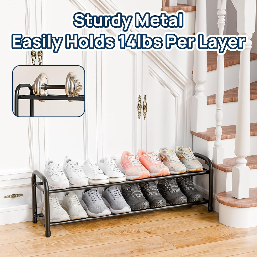 Expandable 3-Tier Shoe Rack – Adjustable Shoe Storage Organiser