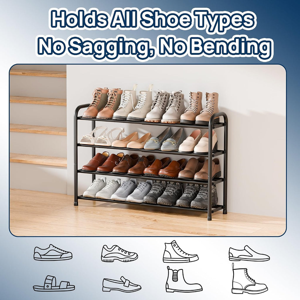 Expandable 3-Tier Shoe Rack – Adjustable Shoe Storage Organiser