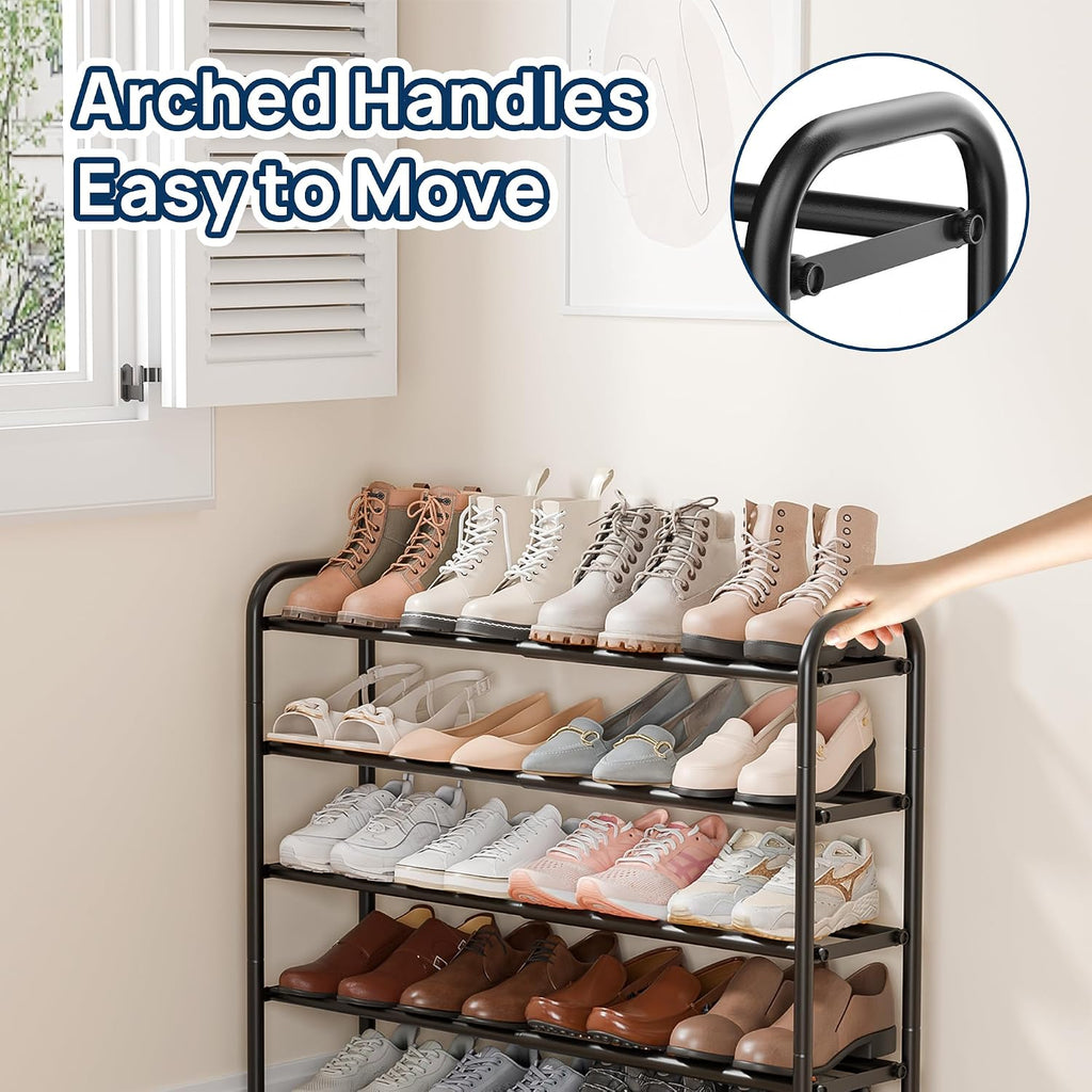 Expandable 3-Tier Shoe Rack – Adjustable Shoe Storage Organiser