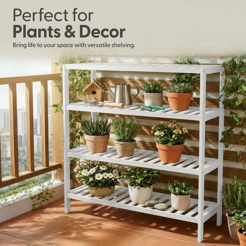 3-Tier Bamboo Shoe Rack – Wooden Shoe Storage Organiser