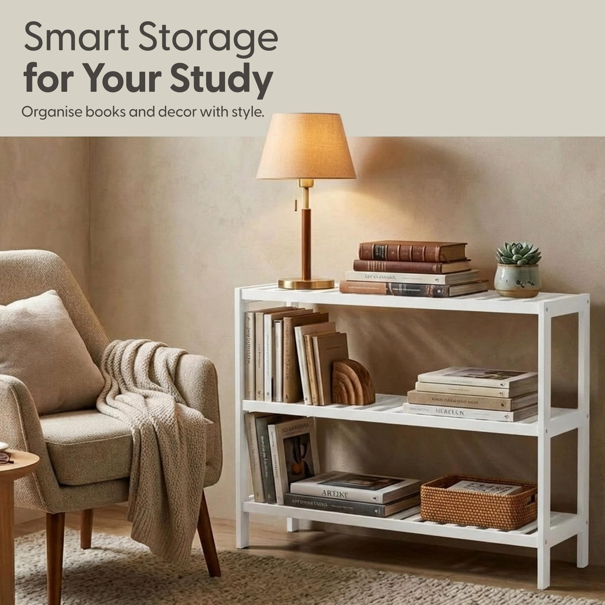 3-Tier Bamboo Shoe Rack – Wooden Shoe Storage Organiser