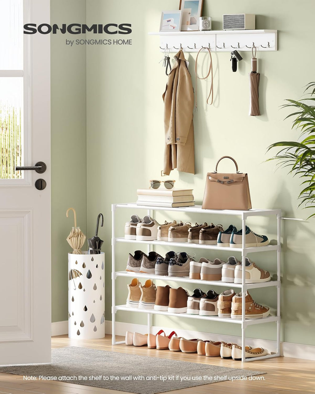 3-Tier Metal Shoe Rack – Multi-Level Shoe Storage Organiser