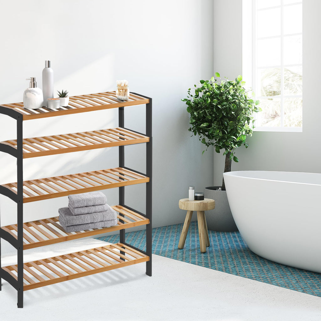 3-Tier Bamboo Shoe Rack – Wooden Shoe Storage Organiser